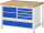 RAU Werkbank 8931A2, B1250xT900xH840mm, 7xSchublade-VA, 13-8931A2-129B4S.11