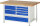 RAU Werkbank 8931A2, B1500xT900xH840mm, 7xSchublade-VA, 13-8931A2-159B4S.11