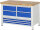 RAU Werkbank 8934A2, B1250xT700xH840mm, 7xSchublade-VA, 13-8934A2-127B4S.11