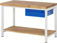 RAU Werkbank 8001I7, B1250xT700xH840mm, Ablageboden...