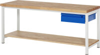 RAU Werkbank 8001I7, B2000xT700xH840-1040mm, Ablageboden...