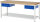 RAU Werkbank 8002I6, B2000xT700xH840-1040mm, Ablageboden Metall, 2xSchublade-TA, 03-8002I6-207R4H.11