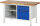 RAU Werkbank 8461I2, B1500xT700xH840mm, 1xSchublade-TA, 1xTür, 03-8461I2-157R4S.11