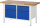 RAU Werkbank 8466I2, B1500xT700xH840-1040mm, 2xSchublade-TA, 2xTüren, 03-8466I2-157R4H.11