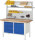 RAU Komplettset Werkbank-8468 mit System-Aufbau, B1500xT700xH840-1940mm, 03-8468I2-15H-KM01.11