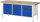RAU Werkbank 8567I2, B2000xT700xH840-1040mm, 3xSchublade-TA, 3xTür, 03-8567I2-207R4H.11