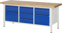 RAU Werkbank 8568I2, B2000xT700xH840mm, 5xSchublade-TA,...
