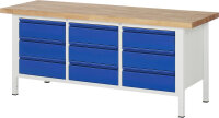RAU Werkbank 8574I2, B2000xT700xH840mm, 9xSchublade-TA,...