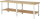 RAU Werkbank höhenverstellbar 7000-7, B2500xT900xH790-1140mm, 03-7000-7-259B4H.12