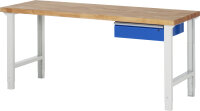 RAU Werkbank höhenverstellbar 7001A1, B2000xT700xH790-1140mm, 1xSchublade-TA, 03-7001A1-207B4H.11