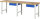 RAU Werkbank 7001A1, B2500xT700xH840mm, 1xSchublade-TA, 03-7001A1-257B4S.11
