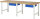 RAU Werkbank 7001A1, B2500xT900xH840mm, 1xSchublade-TA, 03-7001A1-259B4S.11