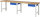 RAU Werkbank 7001A1, B3000xT700xH840mm, 1xSchublade-TA, 03-7001A1-307B4S.11