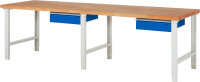 RAU Werkbank höhenverstellbar 7001A1, B3000xT900xH790-1140mm, 1xSchublade-TA, 03-7001A1-309B4H.11