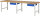 RAU Werkbank 7001A1, B3000xT900xH840mm, 1xSchublade-TA, 03-7001A1-309B4S.11