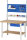 RAU Werkbank höhenverstellbar 7001A7, B1250xT900xH790-1140mm, 1xSchublade-TA, 03-7001A7-129B4H.11