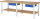 RAU Werkbank höhenverstellbar 7001A7, B2500xT900xH790-1140mm, 1xSchublade-TA, 03-7001A7-259B4H.11