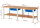RAU Werkbank höhenverstellbar 7001A7, B2500xT900xH790-1140mm, 1xSchublade-TA, 03-7001A7-259B4H.11