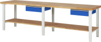 RAU Werkbank höhenverstellbar 7001A7, B3000xT700xH790-1140mm, 1xSchublade-TA, 03-7001A7-307B4H.11