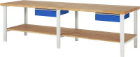 RAU Werkbank höhenverstellbar 7001A7, B3000xT900xH790-1140mm, 1xSchublade-TA, 03-7001A7-309B4H.11
