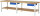 RAU Werkbank höhenverstellbar 7001A7, B3000xT900xH790-1140mm, 1xSchublade-TA, 03-7001A7-309B4H.11
