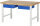 RAU Werkbank höhenverstellbar 7002A1, B1500xT900xH790-1140mm, 2xSchublade-TA, 03-7002A1-159B4H.11