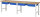 RAU Werkbank höhenverstellbar 7002A1, B3000xT700xH790-1140mm, 4xSchublade-TA, 03-7002A1-307B4H.11