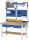 RAU Werkbank höhenverstellbar 7002A7, B1500xT700xH790-1140mm, 2xSchublade-TA, 03-7002A7-157B4H.11
