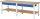 RAU Werkbank höhenverstellbar 7002A7, B2500xT900xH790-1140mm, 4xSchublade-TA, 03-7002A7-259B4H.11