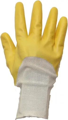 Strickhandschuh 11916 Nitrilyellow Größe 10, mit Nitril-Beschichtung, EN 388