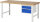 RAU Werkbank höhenverstellbar 7123A1, B2000xT900xH790-1140mm, 2xSchublade-TA, 03-7123A1-209B4H.11