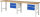 RAU Werkbank höhenverstellbar 7123A1, B3000xT700xH790-1140mm, 4xSchublade-TA, 03-7123A1-307B4H.11