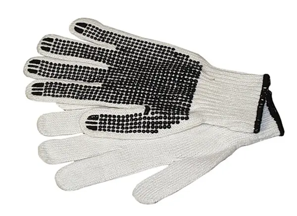 Profibau Strickhandschuh 15131 aus Polyester mit PVC-Noppen, Größe 11, Kat. 2, EN388