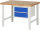 RAU Werkbank höhenverstellbar 7125A1, B1250xT900xH790-1140mm, 2xSchublade-TA, 03-7125A1-129B4H.11
