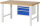 RAU Werkbank höhenverstellbar 7126A1, B1500xT900xH790-1140mm, 3xSchublade-TA, 03-7126A1-159B4H.11