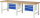 RAU Werkbank 7126A1, B2500xT900xH840mm, 6xSchublade-TA, 03-7126A1-259B4S.11