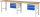 RAU Werkbank höhenverstellbar 7126A1, B3000xT700xH790-1140mm, 6xSchublade-TA, 03-7126A1-307B4H.11