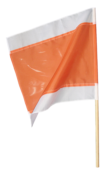 warnflagge rot/weiß 50x50 cm – Mobau Pro Shop
