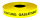 KELMAPLAST Trassenwarnband Nr. 10, gelb, L: 250 m, -ACHTUNG GASLEITUNG-