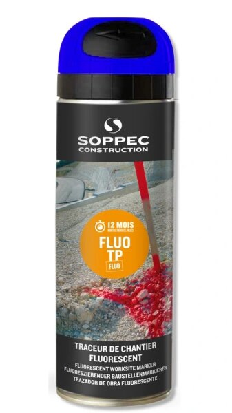Soppec Markierfarbe Fluo TP 20512 Neon-blau, 500 ml, mit Drehverschluss
