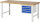 RAU Werkbank höhenverstellbar 7133A1, B2000xT900xH790-1140mm, 4xSchublade-TA, 03-7133A1-209B4H.11