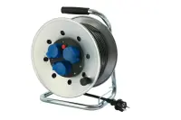 Kabeltrommel, Stahlblech, 40 m, H07RN-F 3G1,5 - PROFIBAU