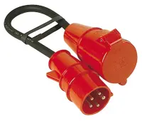 Adapterleitung, CEE 16 A/32 A, 5-polig, 0,5 m, H07RN-F...