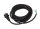 Profibau Gummi-Anschlussleitung 25195 Schwarz, H07RN-F 3G1,5, 4,5 m, für Flutlichtstrahler, mit Gummistecker