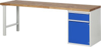 RAU Werkbank 7502A1, B2500xT700xH890mm, 1xSchublade-TA,...