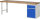 RAU Werkbank 7502A1, B2500xT700xH840mm, 1xSchublade-TA, 1xTür, 03-7502A1-257B4S.11