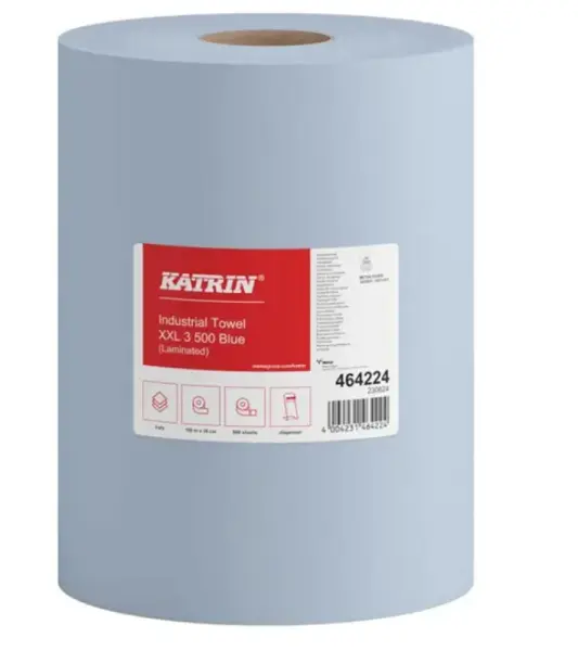 Profibau Putztuchrolle 25460 blau, 3-lagig, 500 Abrisse, 360 x 360 mm