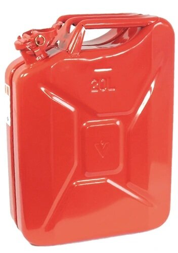 PROFIBAU Benzinkanister 20 l, rot (RAL 3000), TÜV/GS/UN-Zulassung