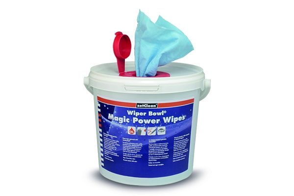 Feuchte ReinigungstücherSpendereimer 72 Tücher Magic Power Wipes