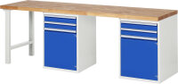 RAU Werkbank 7503A8, B2500xT700xH890mm, 4xSchublade-TA,...